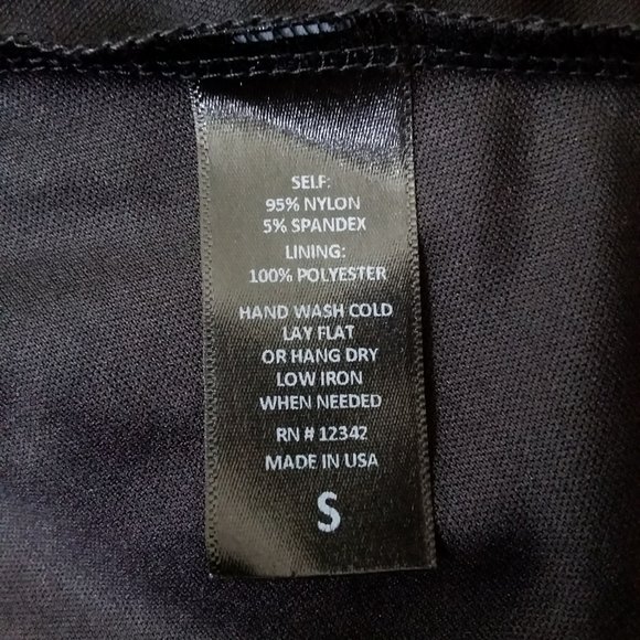 New Coin 1804 Black Lace Raw Hem Career Skirt - Picture 6 of 8